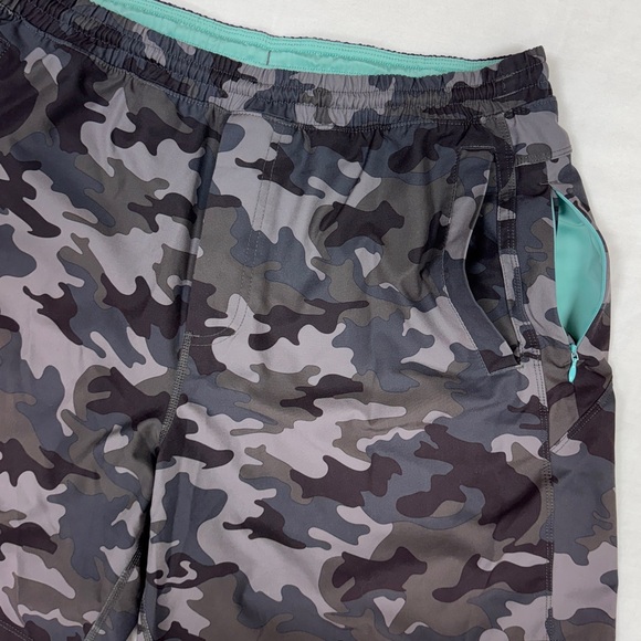 Birddogs Shorts Mens XL 7" Gray Camo Performance Gym Short Boom Lined Athletic - Picture 6 of 13